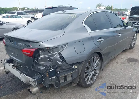 2018 Infiniti Q50 3.0T Red Sport 400 из США, поврежденный, VIN JN1FV7ARXJM480885